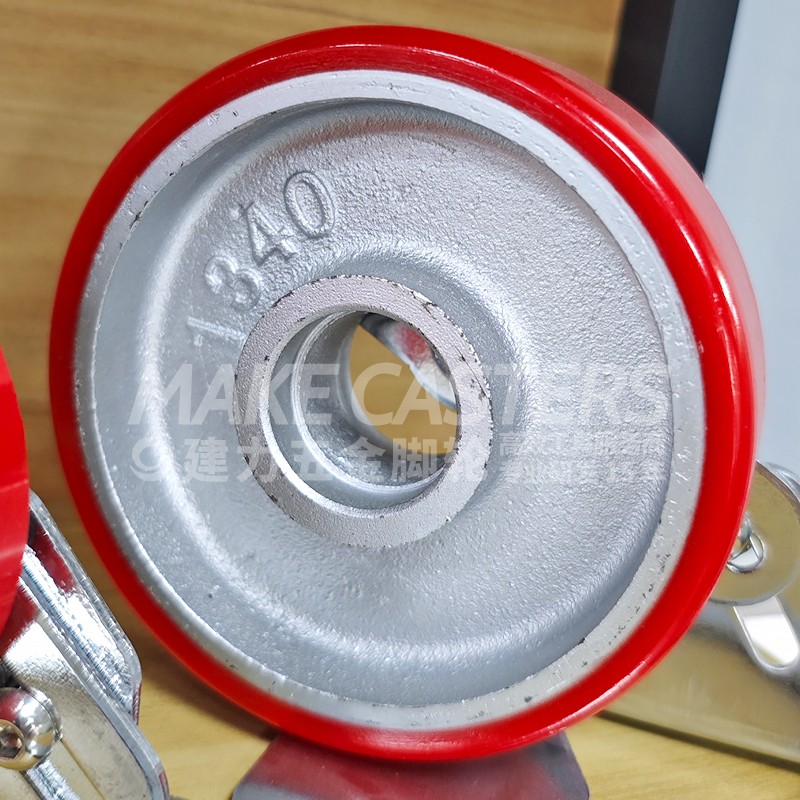 8050 8060 8070 8080 8090 80100 18050 20050 3070 Durable Heavy Duty Cast Iron Core Pu Wheel for Forklift